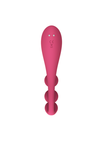 Vibromasseur triple stimulation flexible, anal, vaginale, clitoridienne Tri Ball rouge USB Satisfyer - CC597817